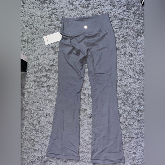 Lululemon Align Rib Mini Flare XShort Leggings Belgian Blue Size 8 - Picture 4 of 5